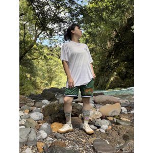 画像11: 送料無料 FUCKIN' MELLOW CLOTHING / Long Beach Posse artwork by PICTURE MOUSE バスケショーツ グリーン