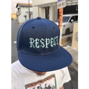 画像12: FUCKIN' MELLOW / RESPECT Artwork by WACKY  スナップバックキャップ ネイビー/ライトブルー