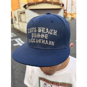 画像10: FUCKIN' MELLOW CLOTHING / Long Beach Posse スナップバックキャップ ネイビー/グレー
