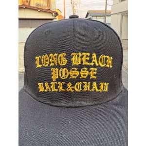 画像2: FUCKIN' MELLOW CLOTHING / Long Beach Posse スナップバックキャップ ブラック/ゴールド