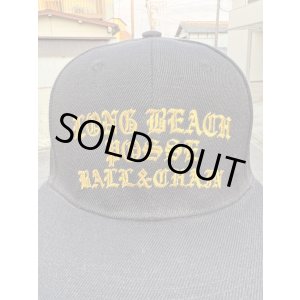 画像9: FUCKIN' MELLOW CLOTHING / Long Beach Posse スナップバックキャップ ブラック/ゴールド
