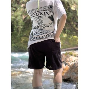 画像16: 送料無料 FUCKIN' MELLOW CLOTHING / "Hula Logo" designed by LOWHIDE コーデュロイ イージーショーツ ブラック