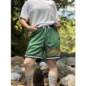 画像15: 送料無料 FUCKIN' MELLOW CLOTHING / Long Beach Posse artwork by PICTURE MOUSE バスケショーツ グリーン