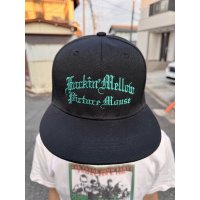 FUCKIN' MELLOW CLOTHING x PICTURE MOUSE / スナップバックメッシュキャップ ブラック/グリーン