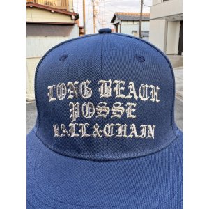 画像2: FUCKIN' MELLOW CLOTHING / Long Beach Posse スナップバックキャップ ネイビー/グレー