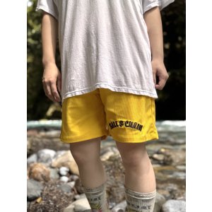 画像14: 送料無料 FUCKIN' MELLOW CLOTHING / "Hula Logo" designed by LOWHIDE コーデュロイ イージーショーツ イエロー