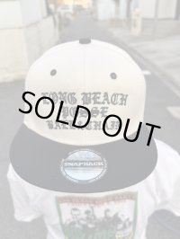 ラスト1枚で終了 FUCKIN' MELLOW CLOTHING / Long Beach Posse スナップバックキャップ カーキ/ブラック