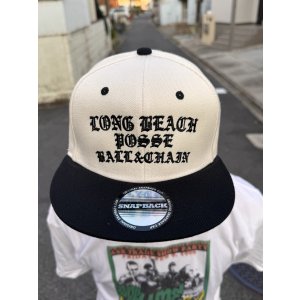 画像1: FUCKIN' MELLOW CLOTHING / Long Beach Posse スナップバックキャップ カーキ/ブラック