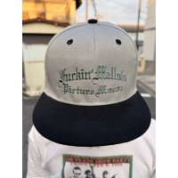 FUCKIN' MELLOW CLOTHING x PICTURE MOUSE / スナップバックメッシュキャップ グレー/グリーン