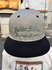 FUCKIN' MELLOW CLOTHING x PICTURE MOUSE / スナップバックメッシュキャップ グレー/グリーン