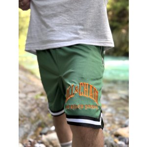 画像5: 送料無料 FUCKIN' MELLOW CLOTHING / Long Beach Posse artwork by PICTURE MOUSE バスケショーツ グリーン