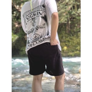 画像17: 送料無料 FUCKIN' MELLOW CLOTHING / "Hula Logo" designed by LOWHIDE コーデュロイ イージーショーツ ブラック