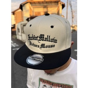 画像10: FUCKIN' MELLOW CLOTHING x PICTURE MOUSE / スナップバックキャップ カーキ/ブラック