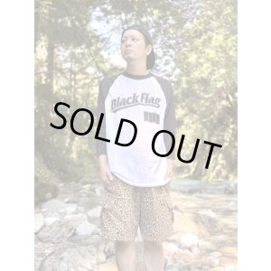 画像2: 送料無料 XL4枚で終了 BLACK FLAG / Logo ラグラン七分Tシャツ SST Records Official