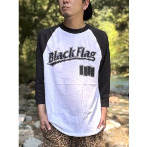 画像3: 送料無料 BLACK FLAG / Logo ラグラン七分Tシャツ SST Records Official