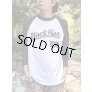 画像4: 送料無料 XL4枚で終了 BLACK FLAG / Logo ラグラン七分Tシャツ SST Records Official