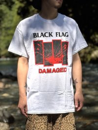 Mサイズラスト1枚で終了 BLACK FLAG / Damaged Tシャツ ホワイト SST Records Official