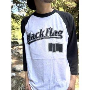画像5: 送料無料 BLACK FLAG / Logo ラグラン七分Tシャツ SST Records Official
