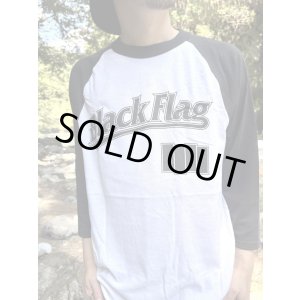 画像6: 送料無料 XL4枚で終了 BLACK FLAG / Logo ラグラン七分Tシャツ SST Records Official