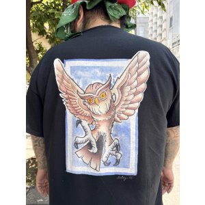 画像4: 送料無料 MORE FUCK / Opie Owl ポケットTシャツ ブラック