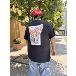 画像11: 送料無料 MORE FUCK / Opie Owl ポケットTシャツ ブラック