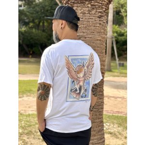 画像2: 送料無料 MORE FUCK / Opie Owl ポケットTシャツ ホワイト