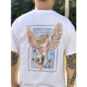 画像3: 送料無料 MORE FUCK / Opie Owl ポケットTシャツ ホワイト