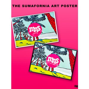 画像1: 送料無料 1枚限定再入荷 minos / THE SUMAFORNIA ART POSTER  A2(594mmx420mm）