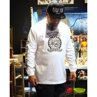送料無料 SK OLDIES x BALL&CHAIN Collaboration L/S T-shirts Designed by BLACKSTAR TATTOO JUN WHITE