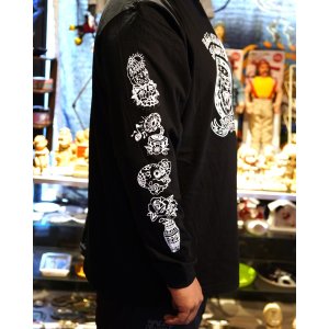 画像8: 送料無料 SK OLDIES x BALL&CHAIN Collaboration L/S T-shirts Designed by BLACKSTAR TATTOO JUN BLACK
