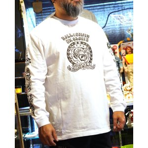 画像6: 送料無料 SK OLDIES x BALL&CHAIN Collaboration L/S T-shirts Designed by BLACKSTAR TATTOO JUN WHITE