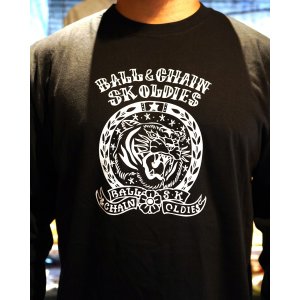 画像3: 送料無料 SK OLDIES x BALL&CHAIN Collaboration L/S T-shirts Designed by BLACKSTAR TATTOO JUN BLACK
