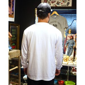 画像10: 送料無料 SK OLDIES x BALL&CHAIN Collaboration L/S T-shirts Designed by BLACKSTAR TATTOO JUN WHITE