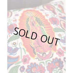 画像6: ラスト1個で終了 送料無料 ESTRELLA STANDARD / GUATEMALA  ALL刺繍 グアダルーペ カラーリリー クッションカバー&ヌードクッションセット ホワイト