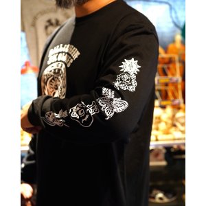 画像5: 送料無料 SK OLDIES x BALL&CHAIN Collaboration L/S T-shirts Designed by BLACKSTAR TATTOO JUN BLACK