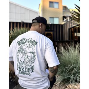 画像5: TARGET DESIGN WORKS x BALL&CHAIN / コラボTシャツ ホワイト