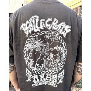画像5: TARGET DESIGN WORKS x BALL&CHAIN / コラボTシャツ インクブラック