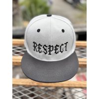 FUCKIN' MELLOW / RESPECT Artwork by WACKY  スナップバックキャップ グレー/ブラック
