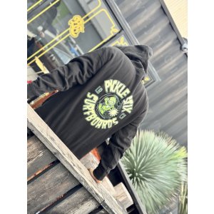 画像7: 送料無料 PICKLE STIX SURFBOARDS (SMELLY by NOFX) / PICKLE FINK プルオーバーパーカー BLACK