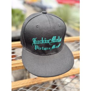 画像5: FUCKIN' MELLOW CLOTHING x PICTURE MOUSE / スナップバックキャップ ブラック/グリーン