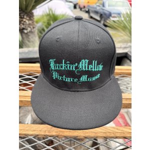 画像1: FUCKIN' MELLOW CLOTHING x PICTURE MOUSE / スナップバックキャップ ブラック/グリーン