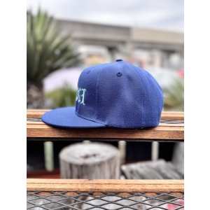 画像7: FUCKIN' MELLOW / RESPECT Artwork by WACKY  スナップバックキャップ ネイビー/ライトブルー