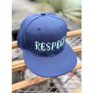 画像6: FUCKIN' MELLOW / RESPECT Artwork by WACKY  スナップバックキャップ ネイビー/ライトブルー