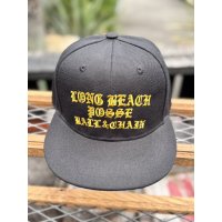 FUCKIN' MELLOW CLOTHING / Long Beach Posse スナップバックキャップ ブラック/ゴールド