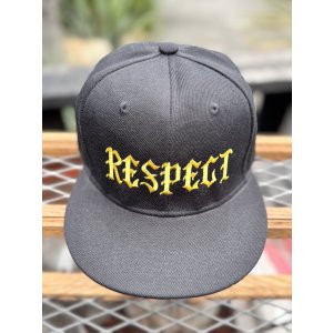 画像2: FUCKIN' MELLOW / RESPECT Artwork by WACKY  スナップバックキャップ ブラック/ゴールド