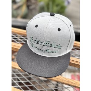 画像1: FUCKIN' MELLOW CLOTHING x PICTURE MOUSE / スナップバックキャップ グレー/グリーン