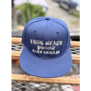 画像2: FUCKIN' MELLOW CLOTHING / Long Beach Posse スナップバックキャップ ネイビー/グレー