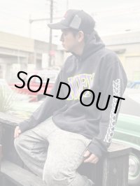 送料無料 NOFX / Logo Green/Purple プルオーバーパーカー