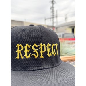 画像4: FUCKIN' MELLOW / RESPECT Artwork by WACKY  スナップバックキャップ ブラック/ゴールド