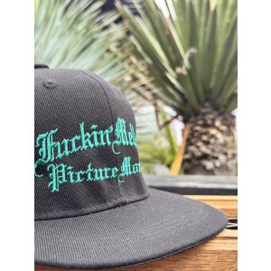 画像4: FUCKIN' MELLOW CLOTHING x PICTURE MOUSE / スナップバックキャップ ブラック/グリーン